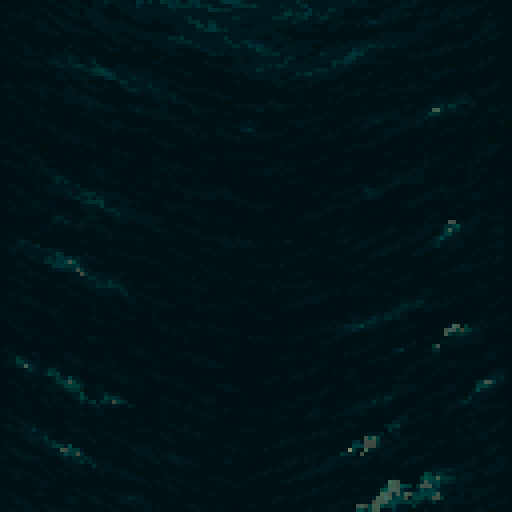 vertical shmup background, top down, dark waters
