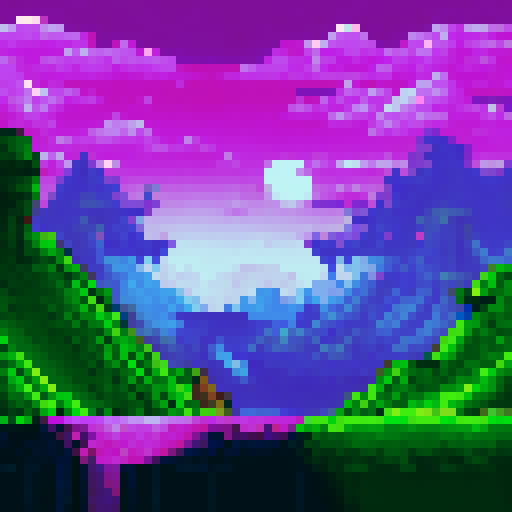 "CipherHub" in neon green and glowing, set against a dark, ominous sRGB background, with pixel art landscapes reminiscent of a dystopian future in shades of black and purple