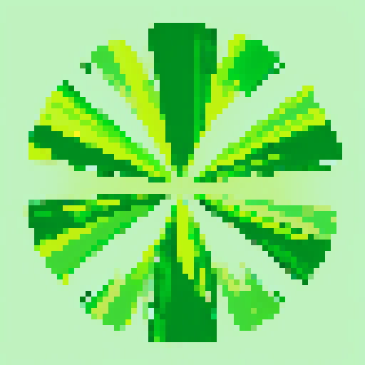 vibrant green, swaying blades, jagged edges, textured patches, dappled sunlight, low-pixel count, retro palette, sRGB