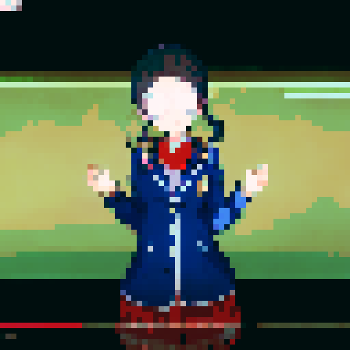 Anime girl wearing glasses