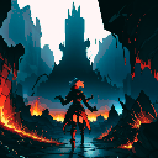 Misty, desolate ruins of a decaying fortress, towering obsidian monoliths, eerie lava rivers flowing through a shattered wasteland, ominous ruins of a spawn base, the iconic End portal shimmering amidst a chaotic landscape, a pixelated army of players locked in an epic battle, vibrant graffiti adorning ancient walls, flickering torches illuminating a secret underground tunnel system, towering cobblestone towers reaching for the sky, a twisted nether portal engulfed in swirling flames