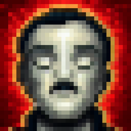 Hitler, standing tall in a black coat and red armband, gazes out at a sea of swastikas as lightning strikes behind him, illuminating his menacing expression and the bleak, desolate landscape.