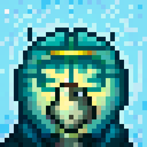 Wolf avatar, portrait, glowing eyes