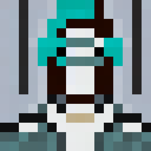 Teal colored demon head only, 16x16, pixel art, close up, portrait, sharp teeth, fiery eyes, horns, sinister grin, jagged edges, glowing aura, menacing expression. Same image for each portrait except each portrait will opens its mouth, but first portrait is closed mouth and the last portrait is completely open mouth, the remaining two show in between closed and open mouths. 
