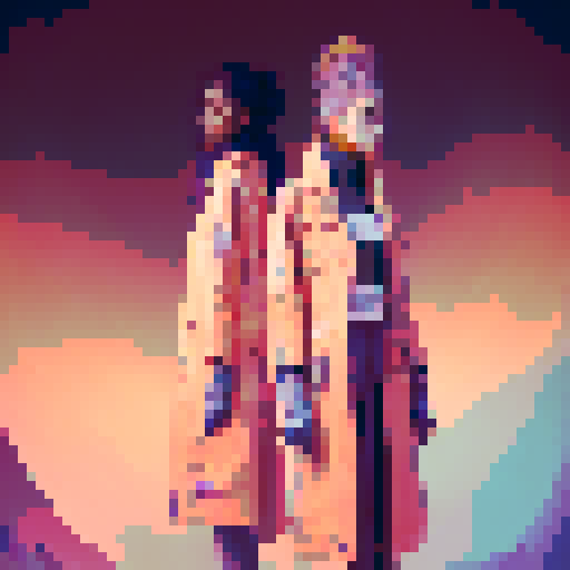 "Two stylish girls meticulously curate a fashion grid, incorporating bold patterns, vibrant colors, and whimsical accessories, all while maintaining a chic and sophisticated aesthetic reminiscent of Art Deco design."