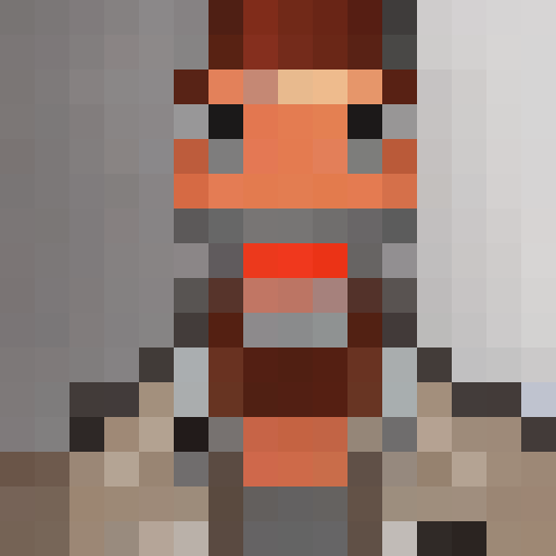 image of full body university professor that looks similar to reference image, pixel art