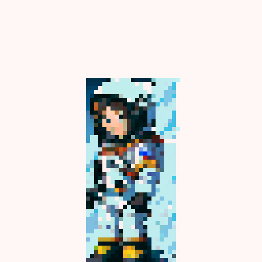 astronaut in an all black space suit