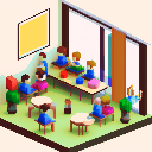 Inside a primary school children gathered on break before going to class.