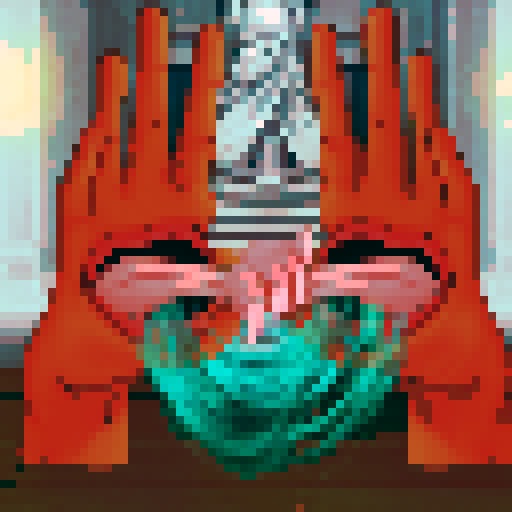 hand monsters with a mouth on each palm