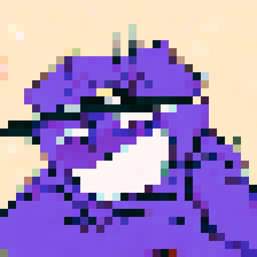 Purple guy, flirting