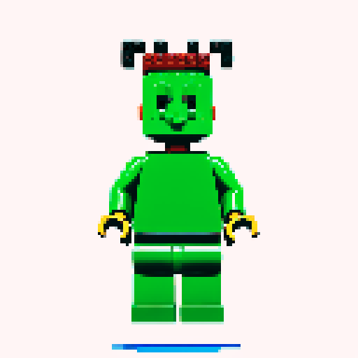 lego pixel, vibrant colors, blocky shapes, small plastic bricks, isometric perspective, retro video game, low resolution, 8-bit graphics, sharp edges, square grid, limited color palette, nostalgic feel, brick-built characters, iconic lego logo, digital recreation, detailed textures, crisp lines, simplified forms, nostalgic gaming vibes