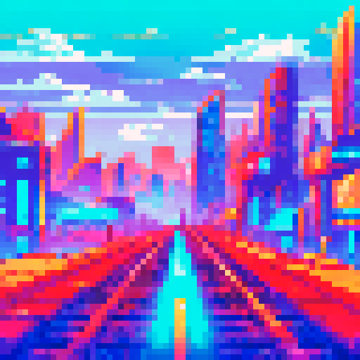 Cyberpunk high speed train