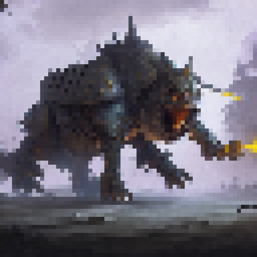 A towering, armored paladin wields a blazing sword as they charge towards a horde of snarling, undead warriors in a dark, misty forest.