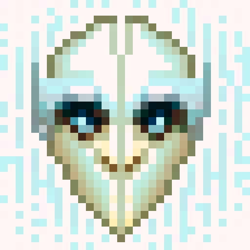 Pixel art with minimal color palette. up to 4 colors