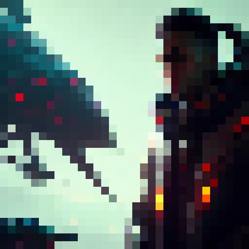 "Create a sleek, cyberpunk-inspired gamer logo featuring a bold red and black color scheme, with a futuristic tinted effect that pops off the screen."