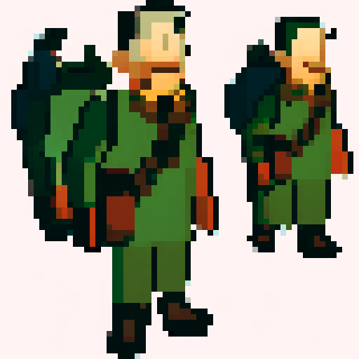 Assets for a side scroller based in First World War in the style of tintin
