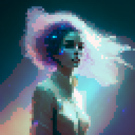 Ethereal, dreamlike, and otherworldly.
    
    Radiant sprite-woman, composed of shimmering light, with hair cascading in vibrant rays of sunlight, delicate features, and soft, luminous eyes - all in an ethereal, dreamlike art style.
