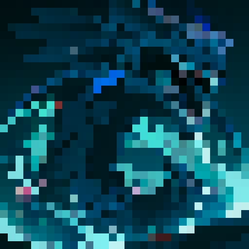 leviathan face with dark background