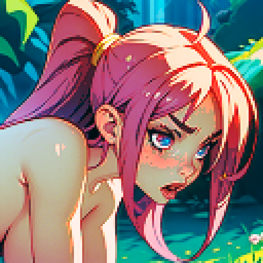 sexy naked woman, bent over, giving oral sex, blowjob, head, porn
