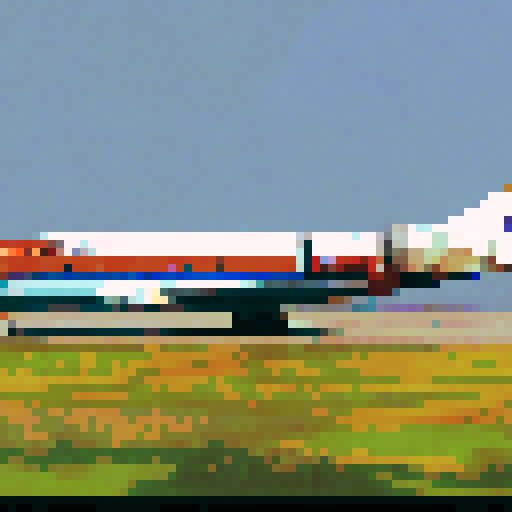 boeing 727-200, side view, plain background