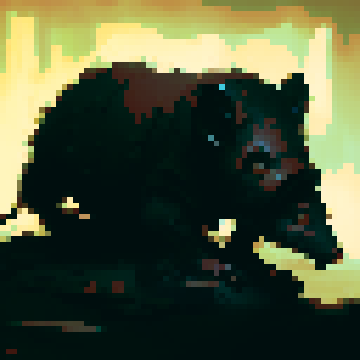 A vicious dark colored rat in a gloomy dungeon