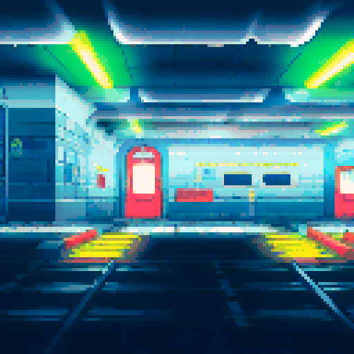 Underground train station