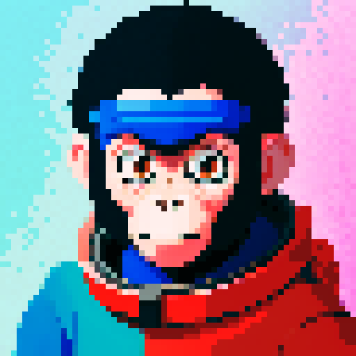 a monkey in space