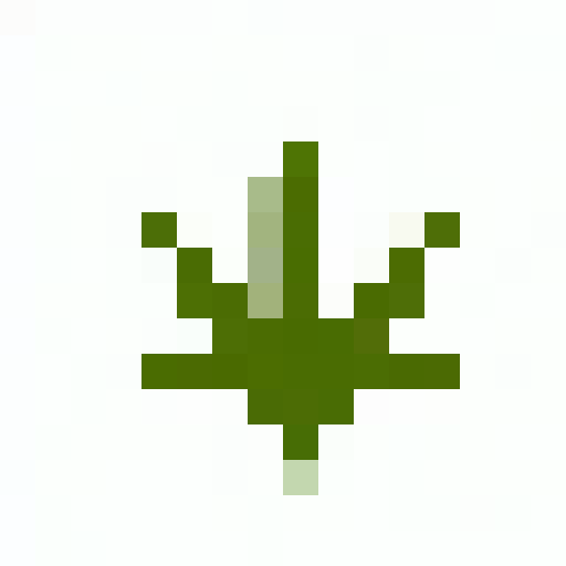 I need a stardew valley inspired sprite of a marijuana bud. 