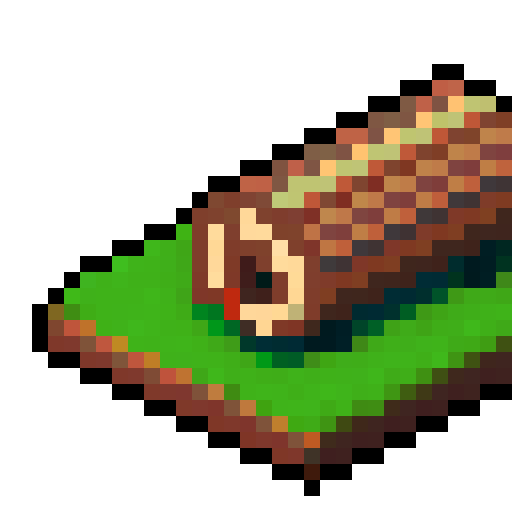 brown wood log laying on the ground