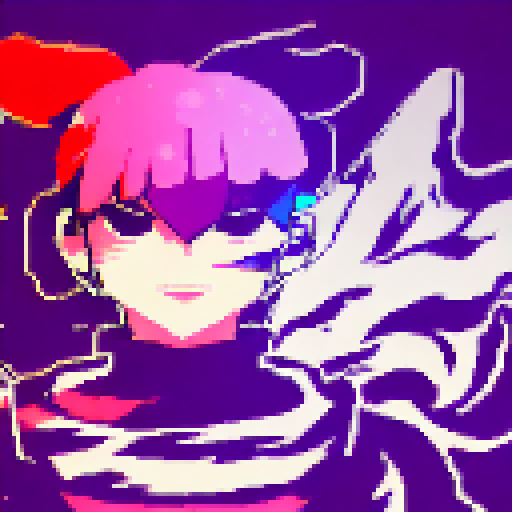 cyberpunk warrior, katana on back, vivid colors