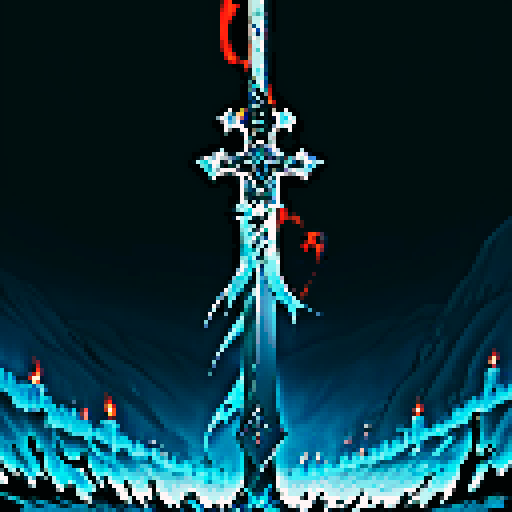 Draw a super big sword without characters
Blasphemy Holy Sword: A super large sword made of gray black metal with extremely strong demon guiding ability, still extremely sharp to this day. The sword body flowed with disgusting viscous liquid and flickered with a faint soul fire.