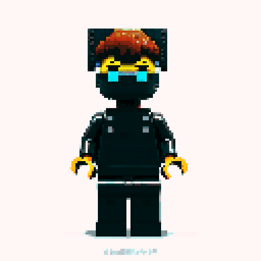 lego pixel, vibrant colors, blocky shapes, small plastic bricks, isometric perspective, retro video game, low resolution, 8-bit graphics, sharp edges, square grid, limited color palette, nostalgic feel, brick-built characters, iconic lego logo, digital recreation, detailed textures, crisp lines, simplified forms, nostalgic gaming vibes