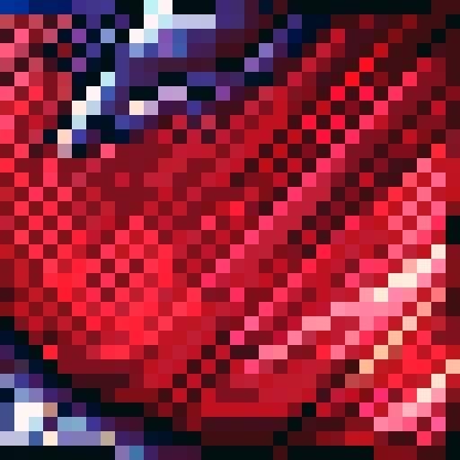 A Pixelart Texture displaying Ruby Texture