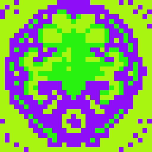 kraken in the style of space invaders