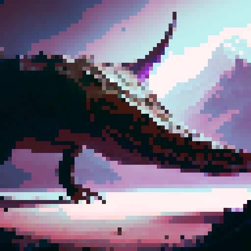 vicious, spined lizard with sharp teeth and dark brown scales, crawling on the ground, full body shot, dark fantasy RPG style