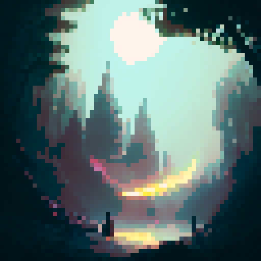 Medieval, dark, gritty, and detailed. Knight riding through a foggy forest, illuminated by a full moon, wielding a glowing sword that leaves a trail of sparks as he charges towards a castle on a hill, surrounded by a moat filled with glowing green water.