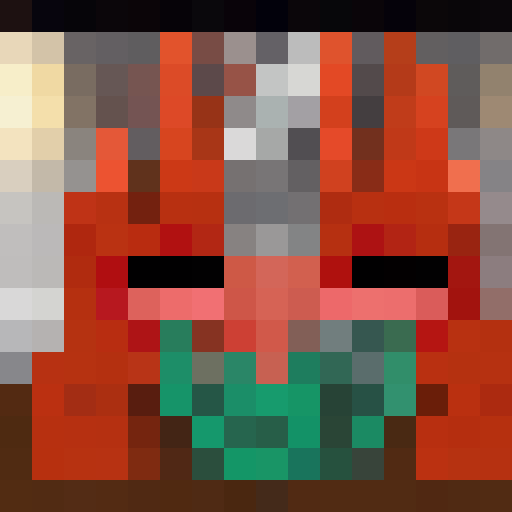 hand monsters with a mouth on each palm, Rendered in a 16x16 pixel style