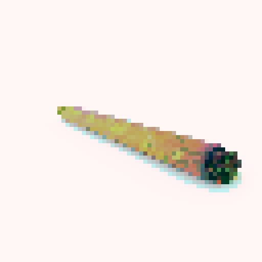 weed joint, vibrant colors, retro aesthetic, low resolution, 8-bit style, glowing embers, swirling smoke, pixellated smoke rings, trippy patterns, psychedelic vibe, neon hues, glowing outline, digital art, pixelated leaves, nostalgic visuals, vibrant pixel palette, vibrant sRGB color space