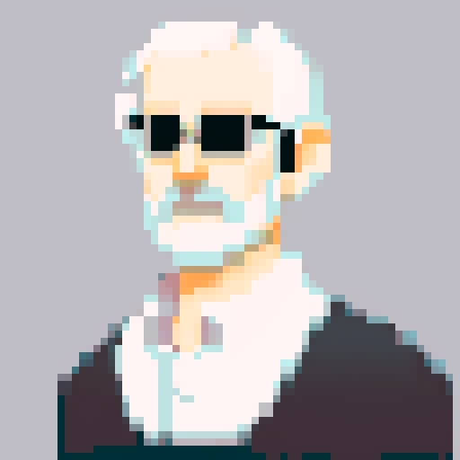 portrait of an old man, no facial har, white button down shirt, black hair