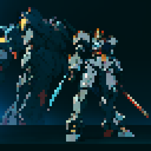 armored core mecha, standing giant robot mech, full body shot, centered, mecha