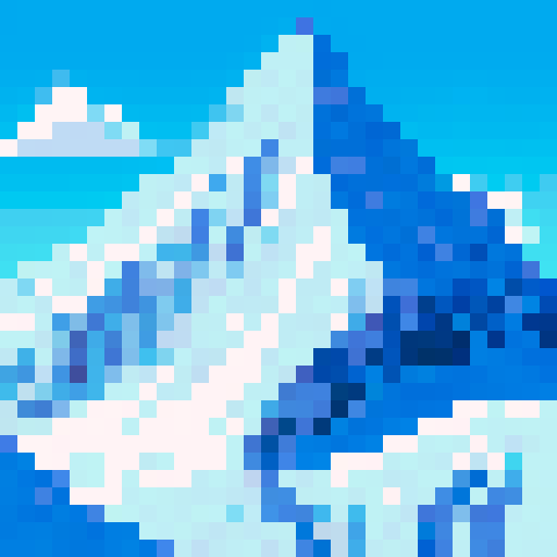 lush mountain with icy peak