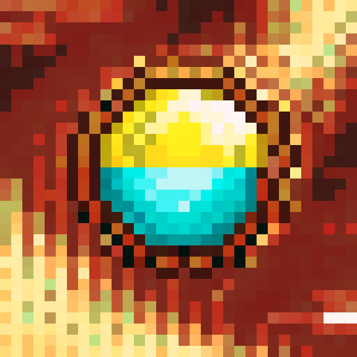 beach shack, game icon, 32x32 pixel art, sRGB, skill art, close up, portrait, vibrant colors, weathered wood, straw roof, seashell decorations, sandy surroundings, crashing waves, palm trees