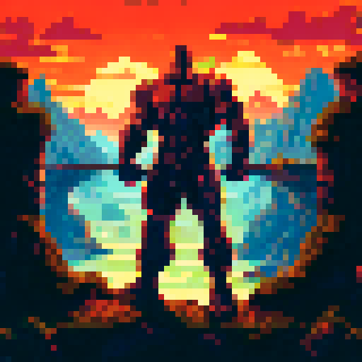 Muscular, armored human warrior