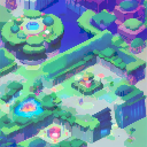 Brightly lit city skyline at night, towering skyscrapers reflecting colorful lights, creating a mesmerizing landscape portrait