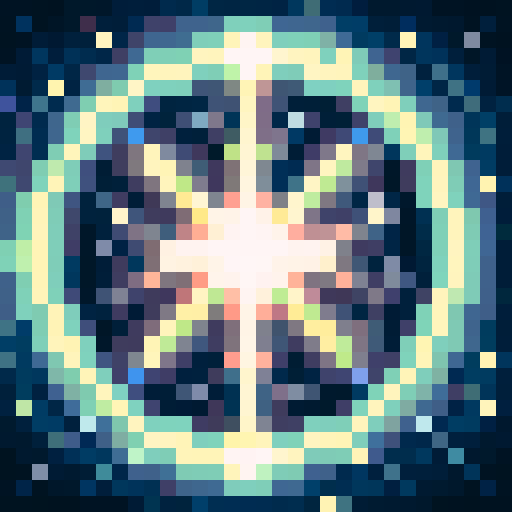 Pixelated space explorer, retro spaceship repair, bright starry sky, game icon, 32x32 pixel art, sRGB, skill art, close up, portrait