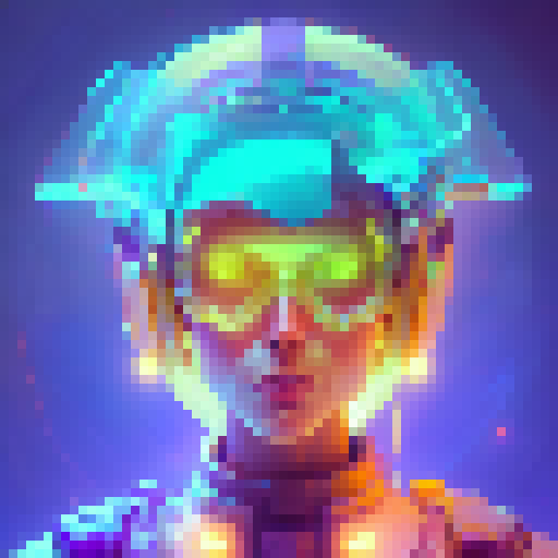 A futuristic world, colored neon lights, a space war atmosphere 