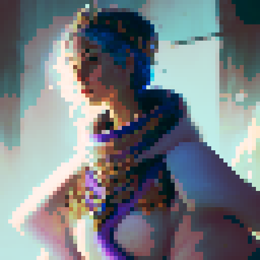 Ice witch with blue robe and diamond crown