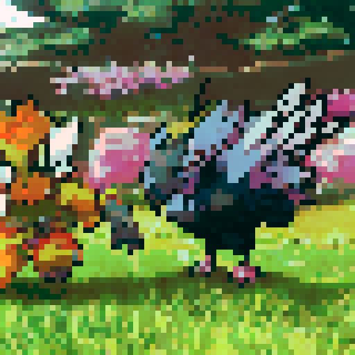 heroic chickens, anime style