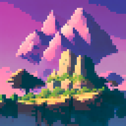 "Yogi Bear contemplates the vast, crimson terrain of Mars, surrounded by towering, rocky formations and a hazy, pink sky in a striking landscape portrait."