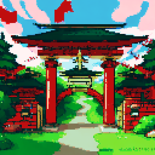 take reference image and  change the red gate to gold gate